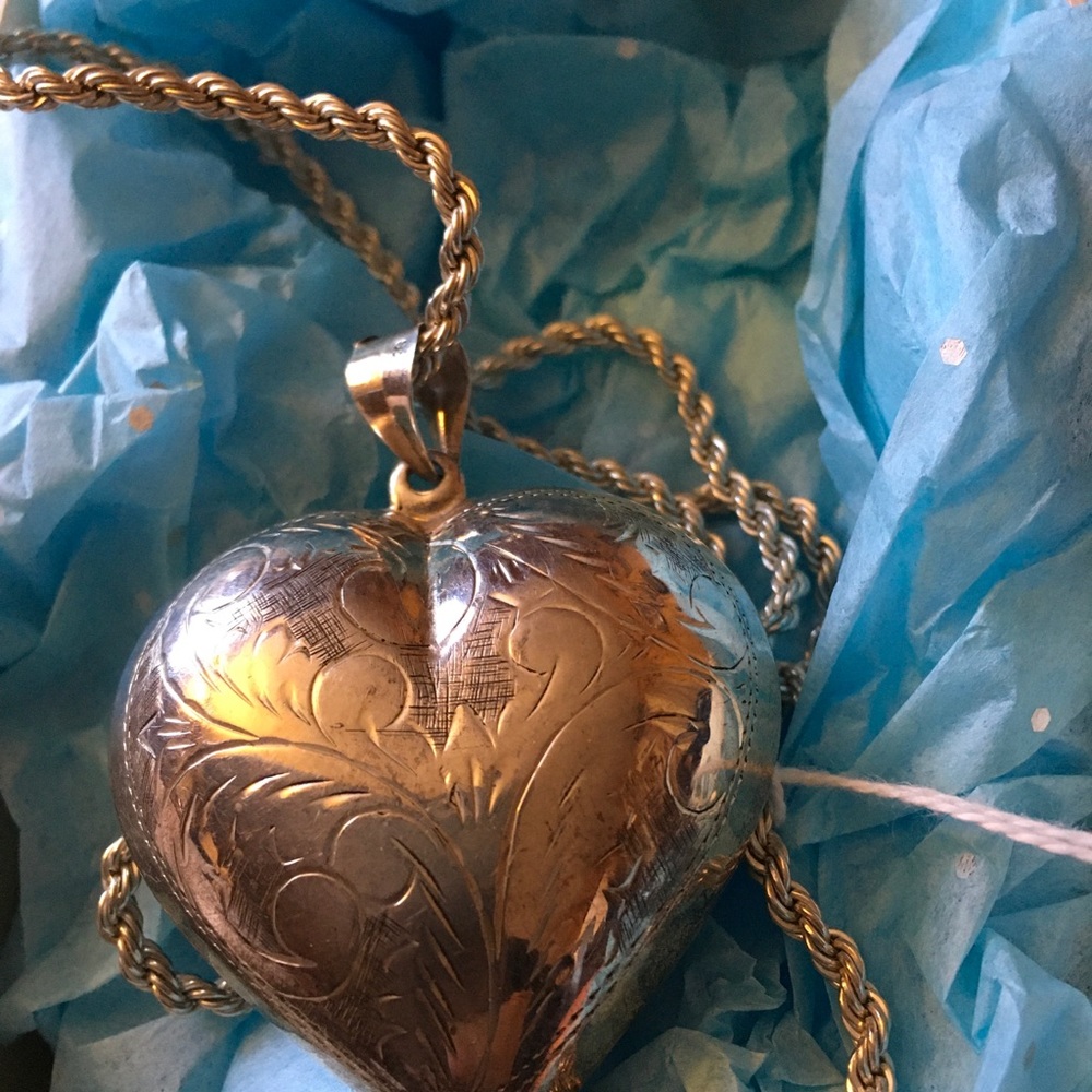 SALE‼️ ❤️925 Silver Large Heart Necklace